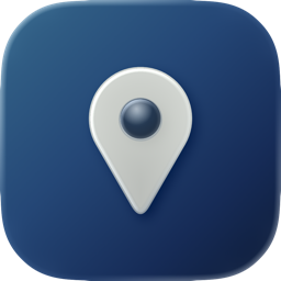 Flyby app icon, dark appearance